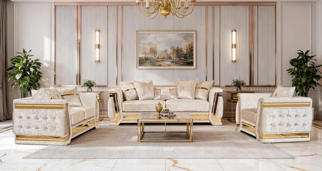 OTIS VELVET SOFA SET at Trendz Furniture, Edmonton