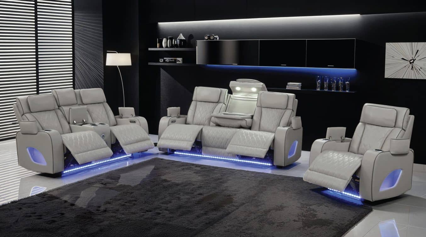 Fortuner Grey — Recliner Sofa | Trendz Furniture