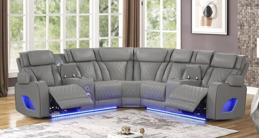 Fortuner Grey — Sectional Sofa | Trendz Furniture