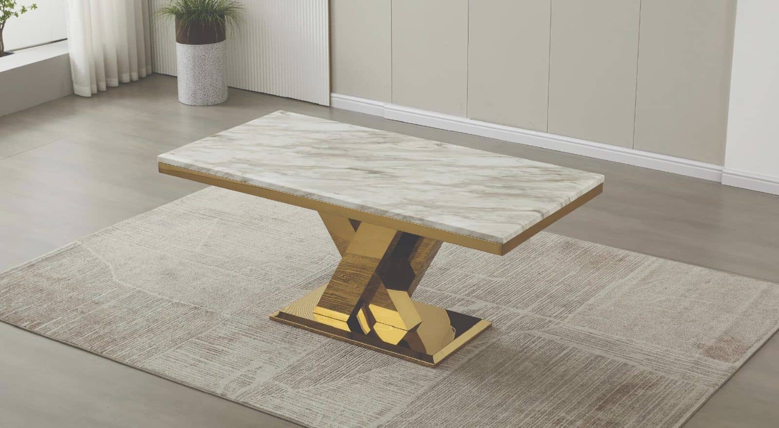 Maya Gold - D166ot — Dining Table | Trendz Furniture