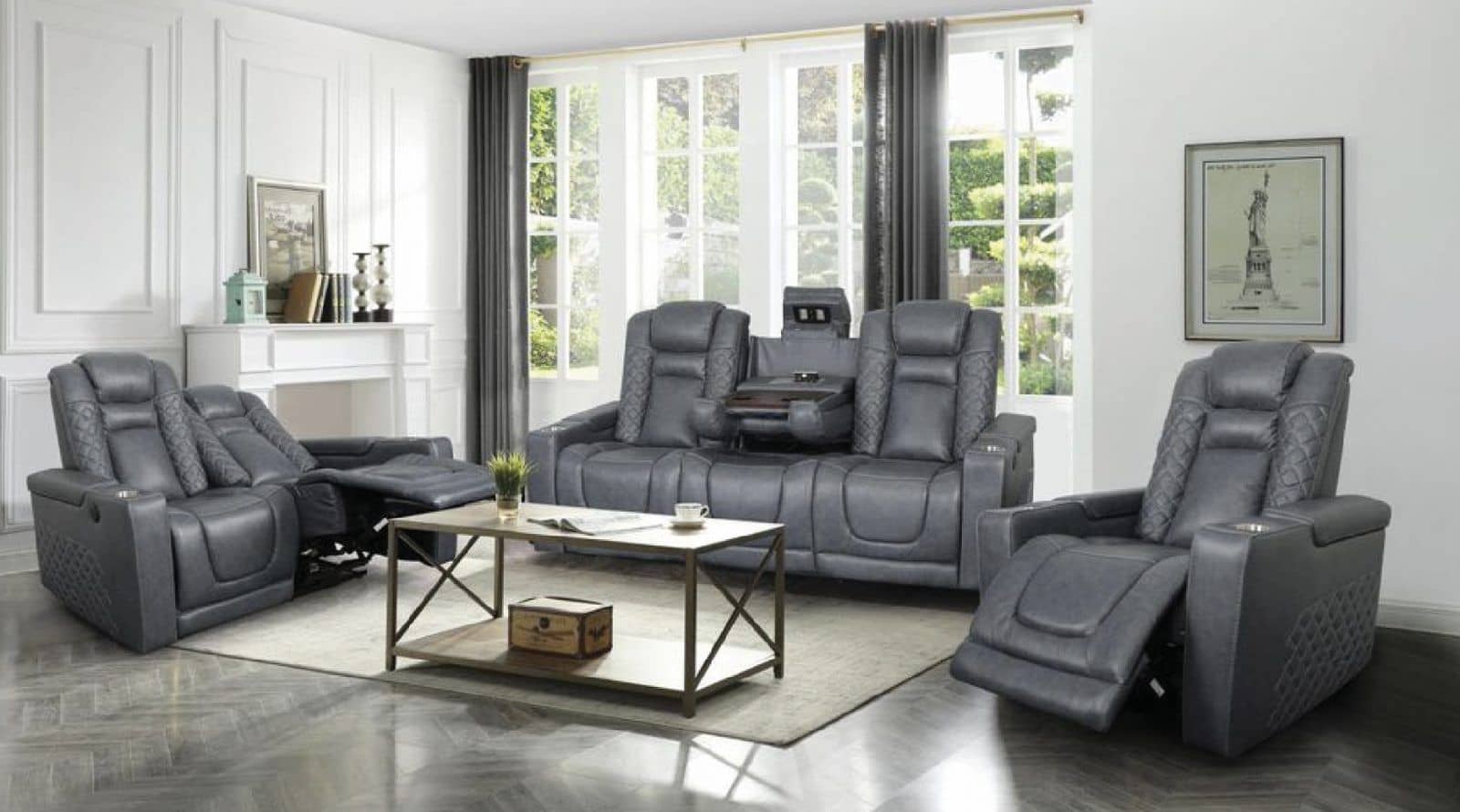 Inox Grey — Recliner Sofa | Trendz Furniture