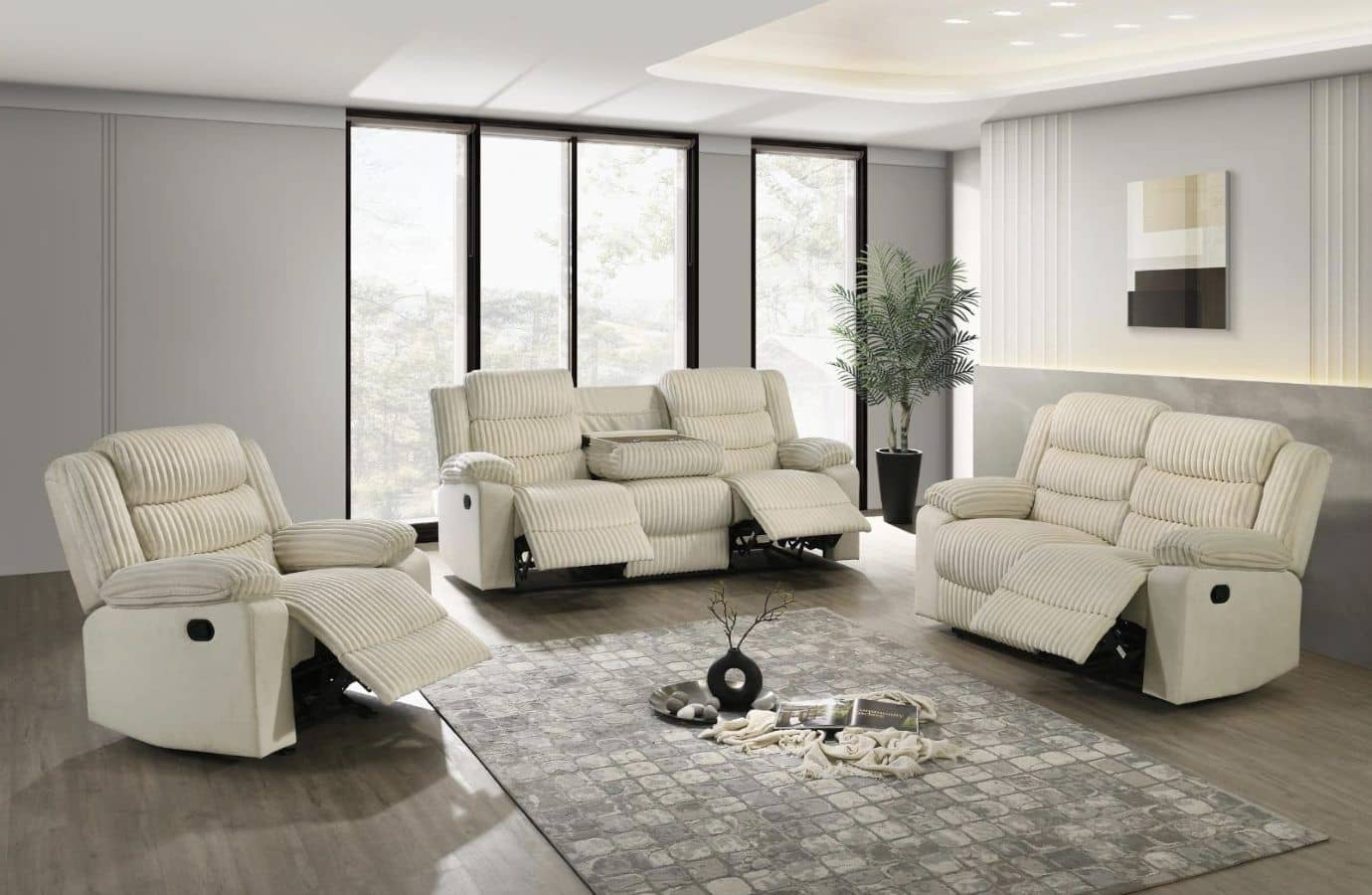 Comfort Cream — Recliner Sofa | Trendz Furniture