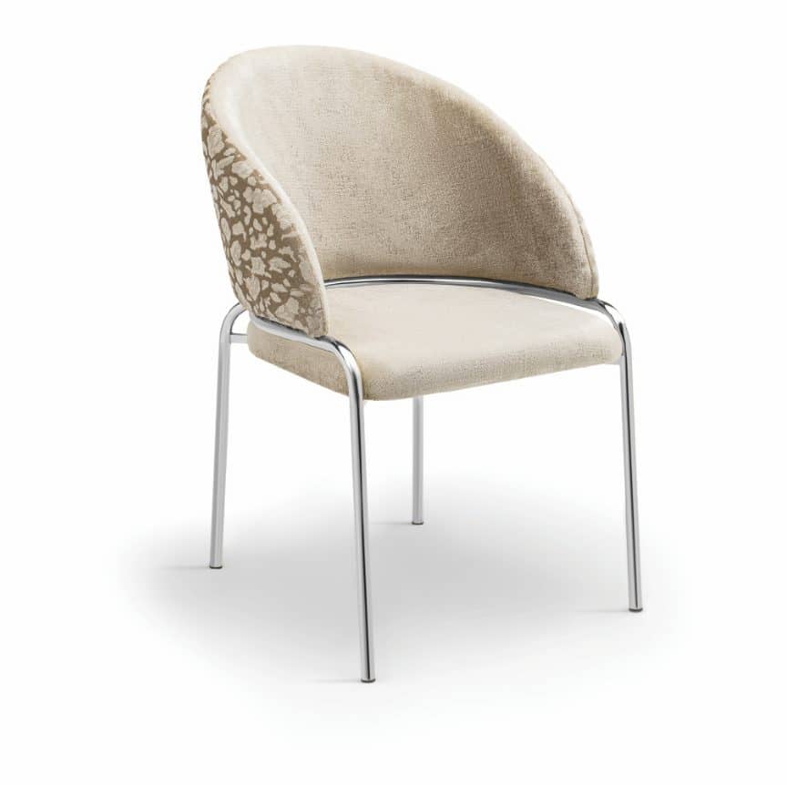 Onyx - Silver Legs - Beige — Dining Chair | Trendz Furniture