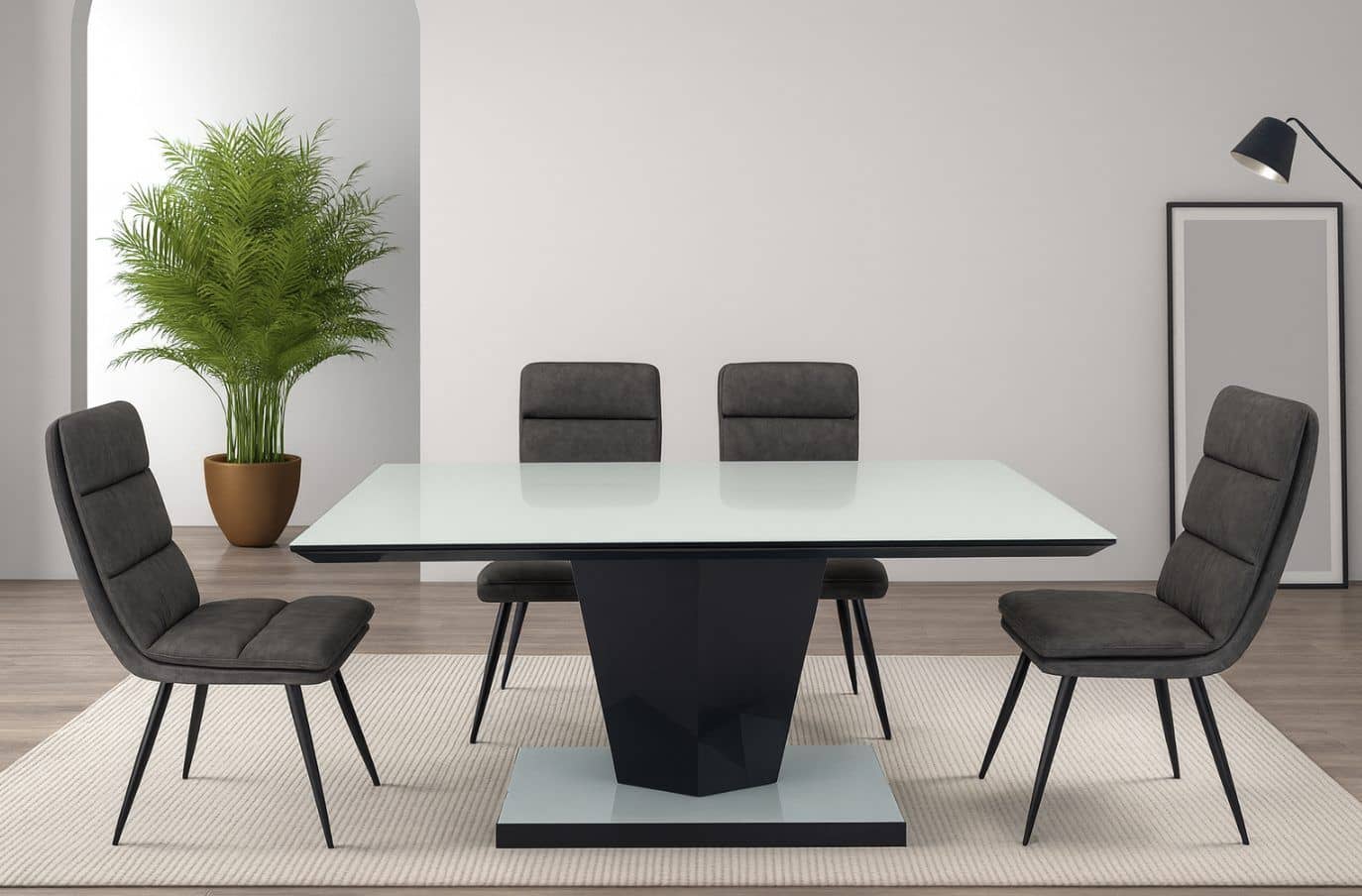 Omega & Glasgow Dining Set (c) — Dining Table | Trendz Furniture