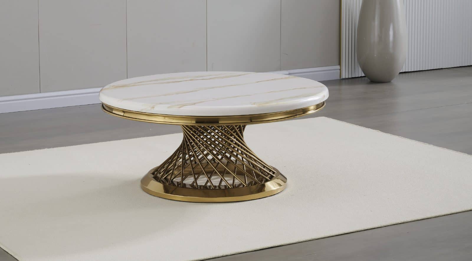 Remi Marble Gold — Coffee Table | Trendz Furniture