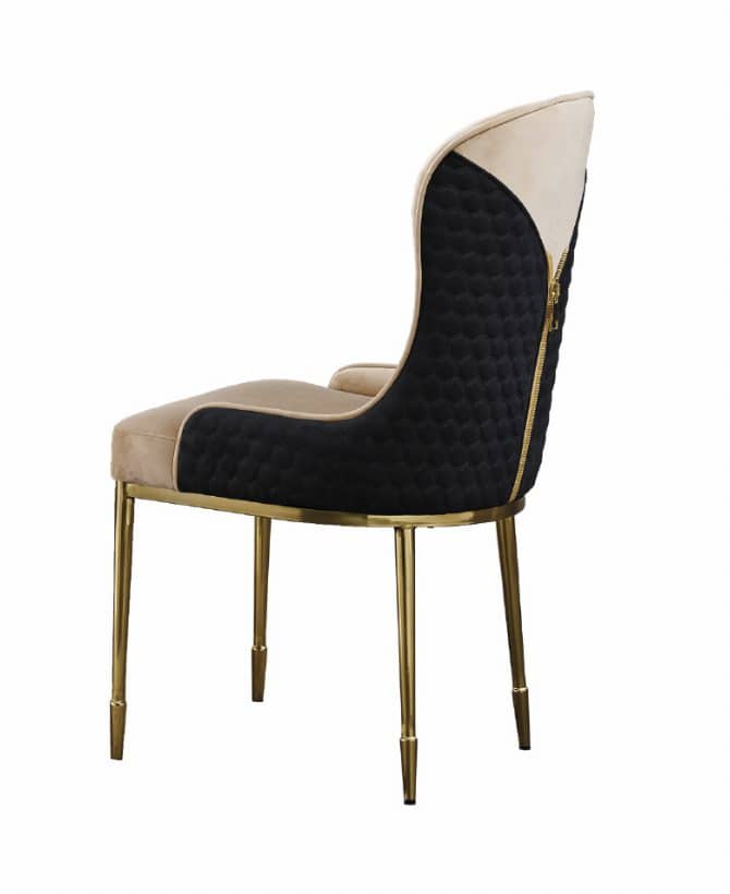 Norah Gold Legs - Black — Dining Chair | Trendz Furniture
