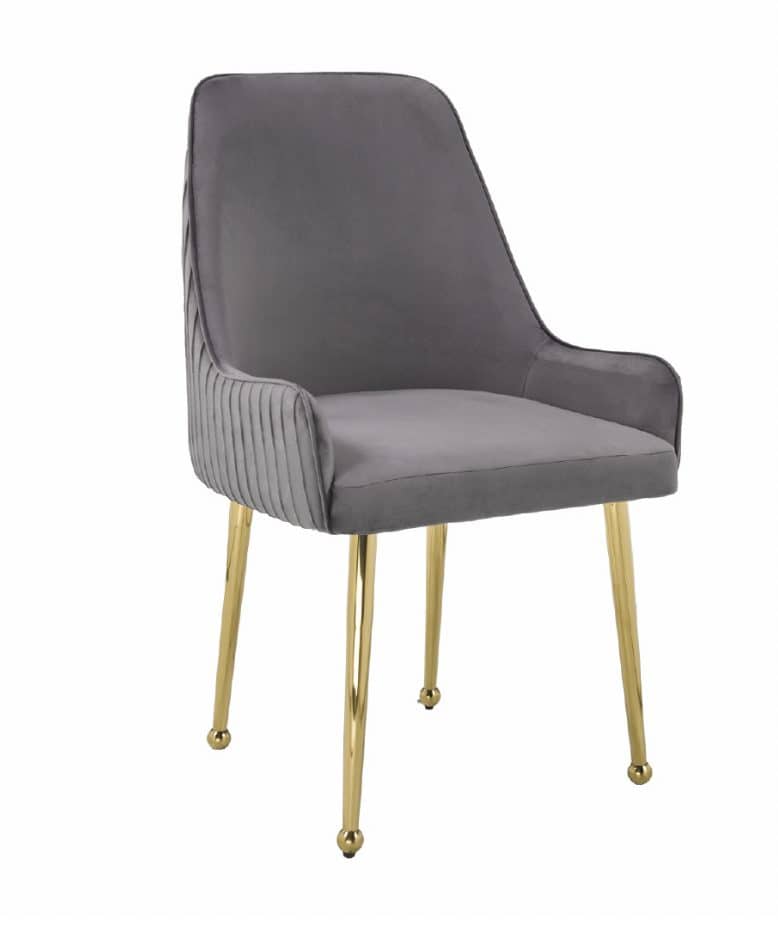 Jade Gold Legs - Grey — Dining Chair | Trendz Furniture