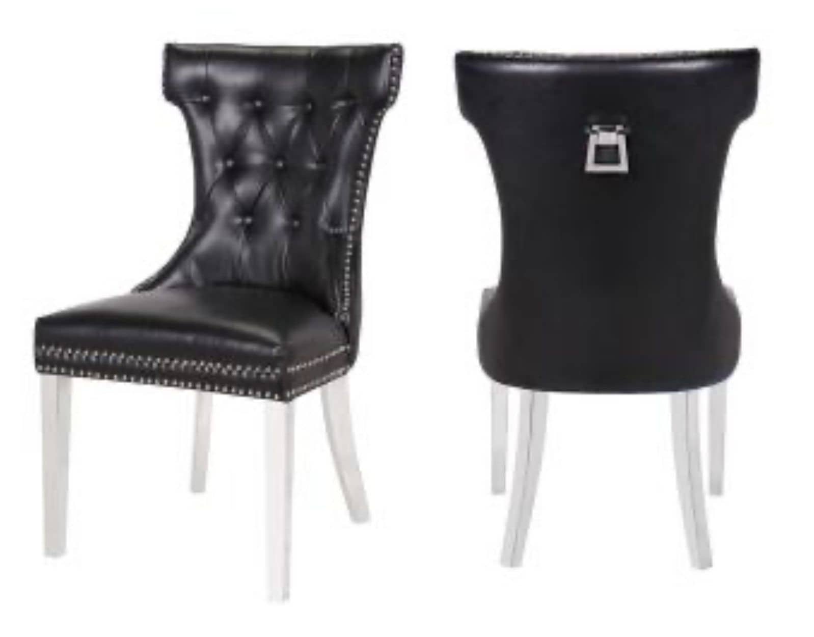 Rita Silver Legs - Black — Dining Chair | Trendz Furniture