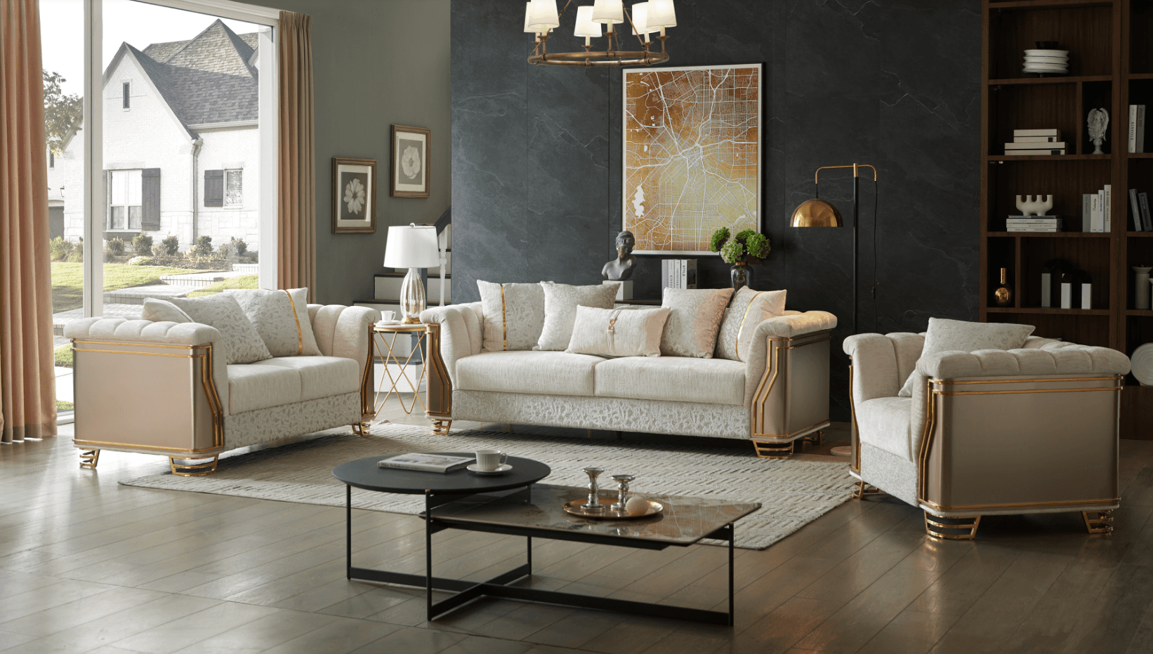 Chateau Velvet Sofa — Sofa | Trendz Furniture