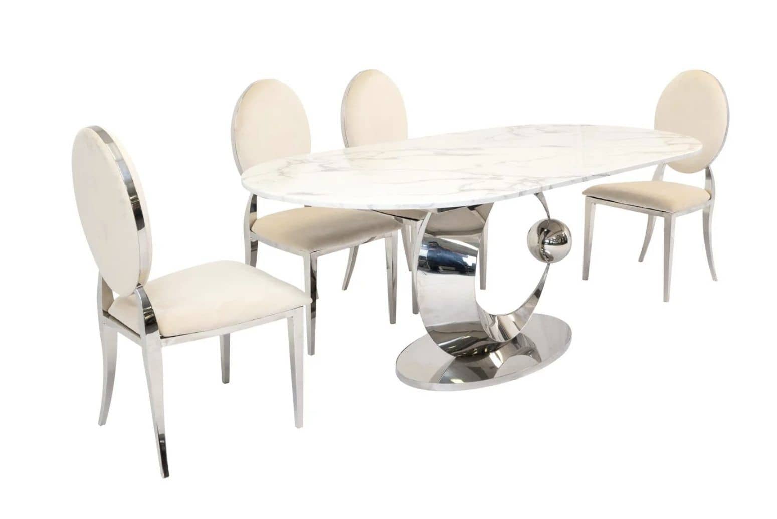 Moon & Zara Contemporary Elegance Dining Set (c) — Dining Table | Trendz Furniture