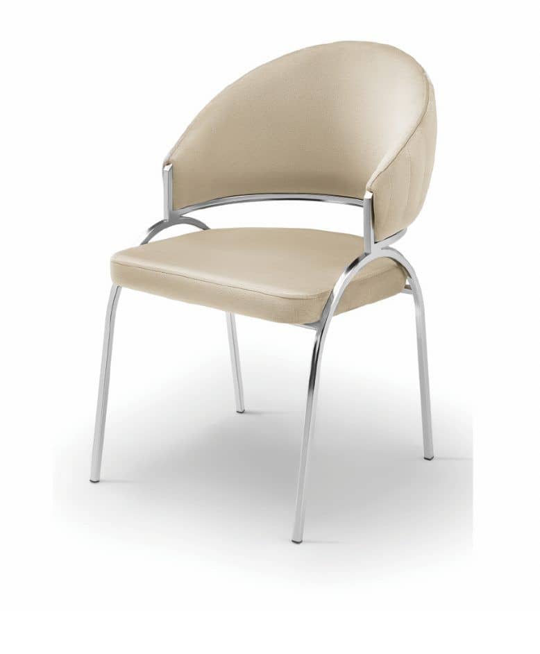 Ruby Silver Legs - Beige — Dining Chair | Trendz Furniture