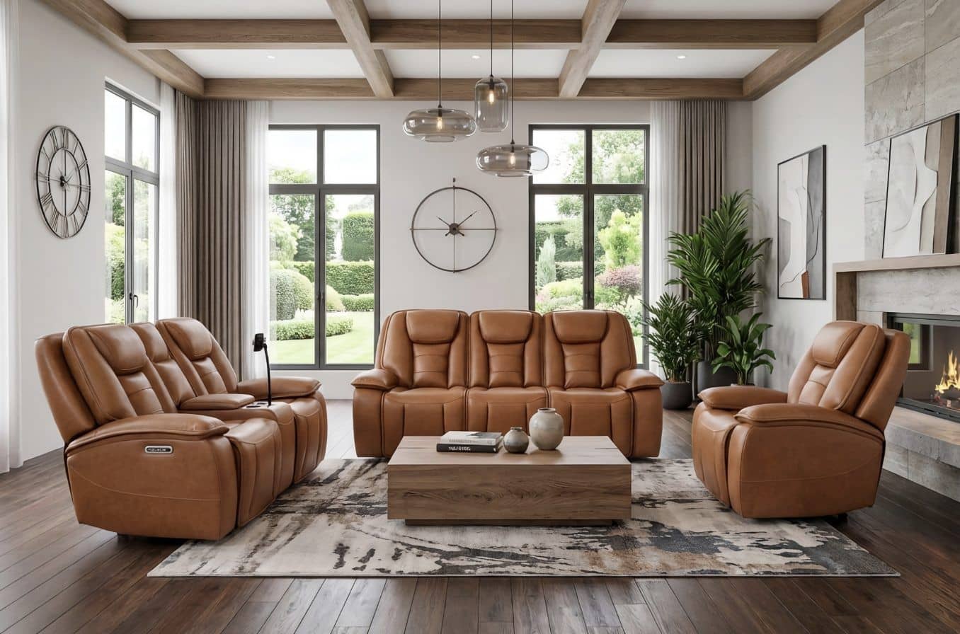 Henessey Cognac — Recliner Sofa | Trendz Furniture