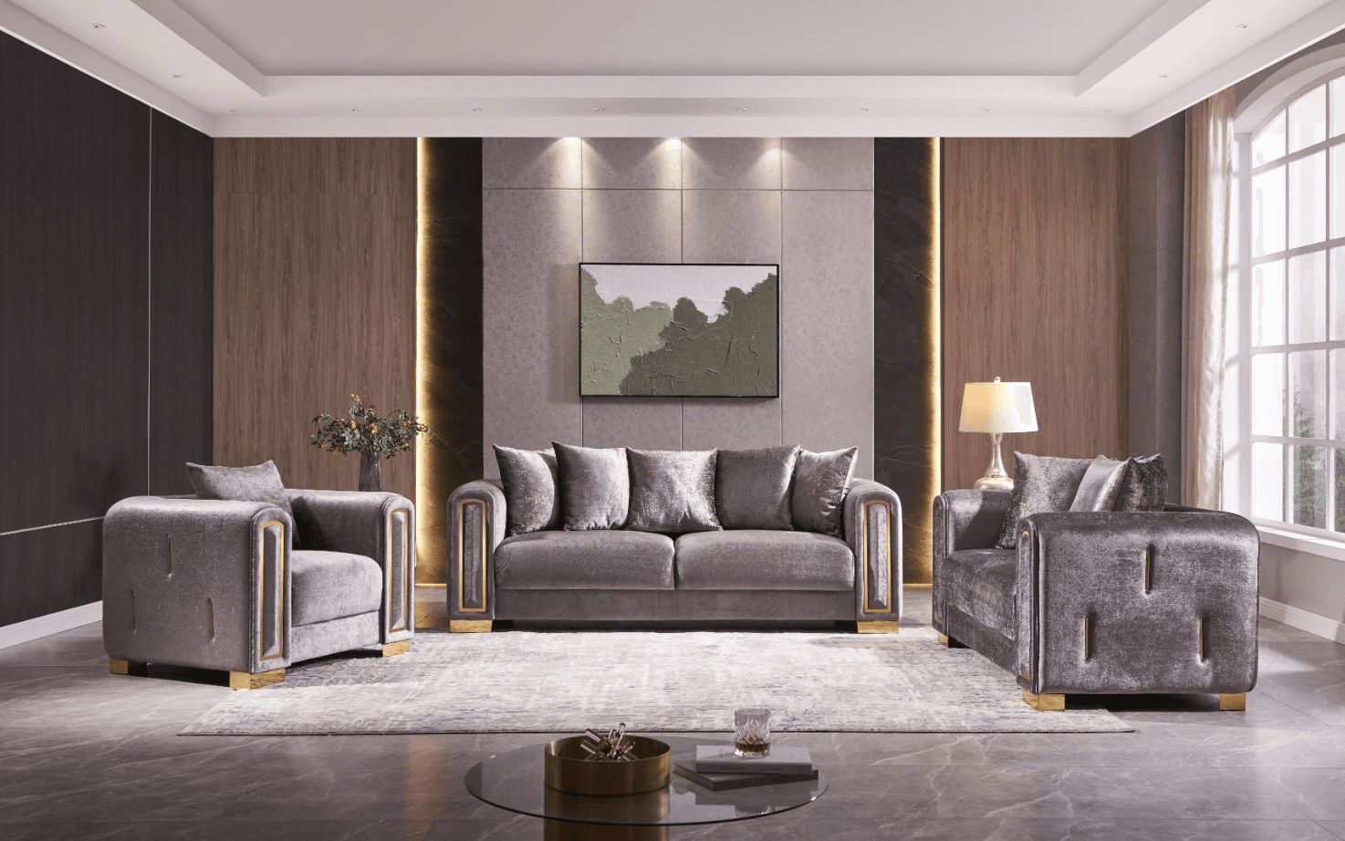 Impreza Velvet Sofa — Sofa | Trendz Furniture