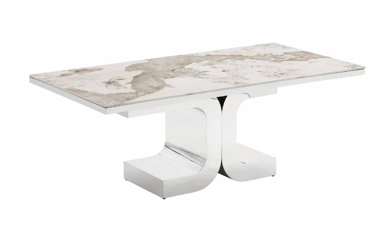 Honour Marble Chrome — Coffee Table | Trendz Furniture