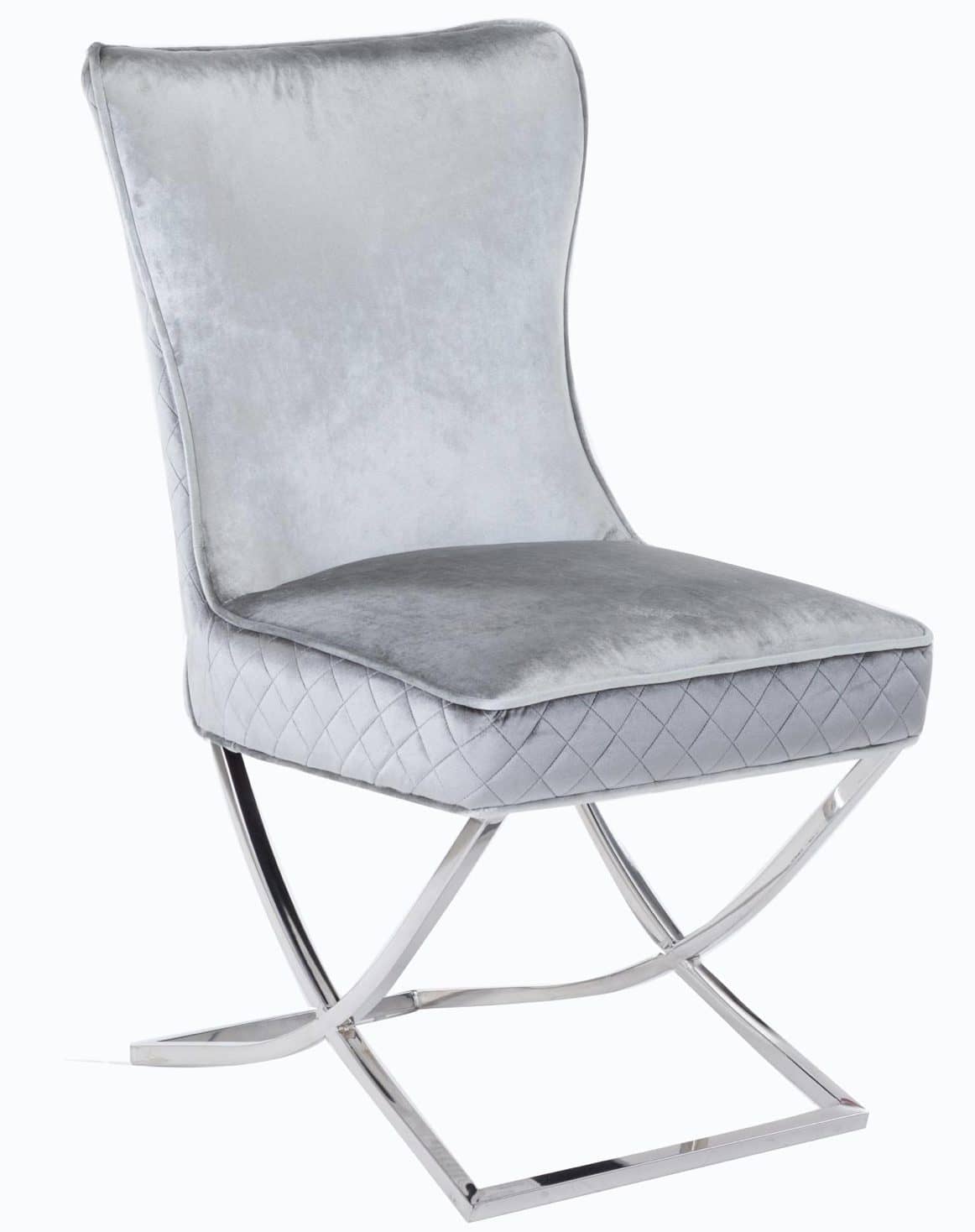 Janet Silver Legs - Light Grey — Dining Chair | Trendz Furniture