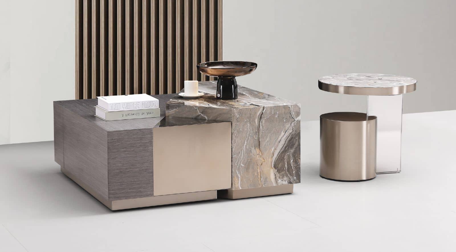 Misty Marble Brass — Coffee Table | Trendz Furniture