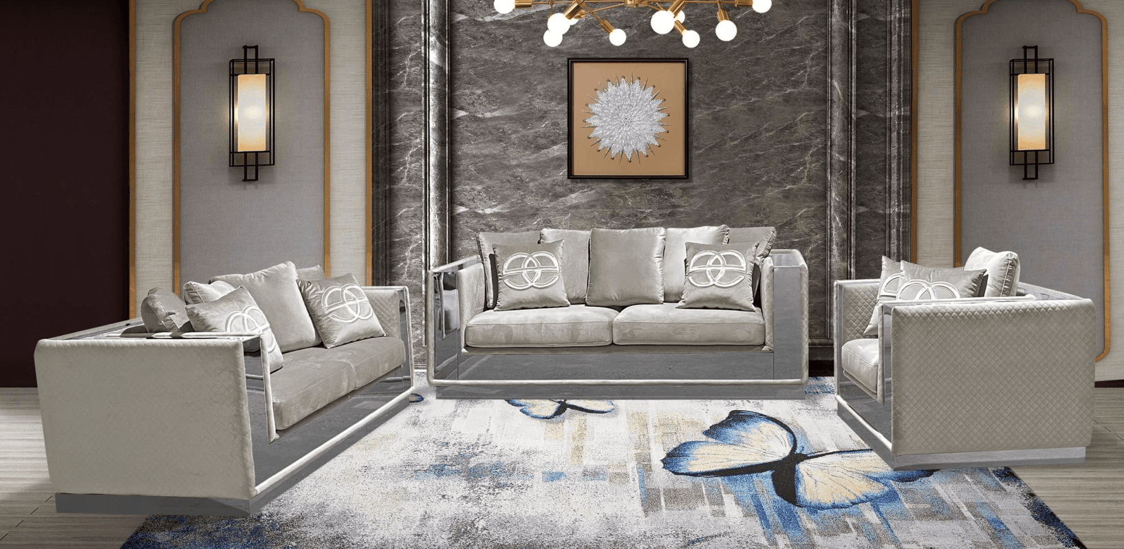 Eros Velvet Sofa — Sofa | Trendz Furniture