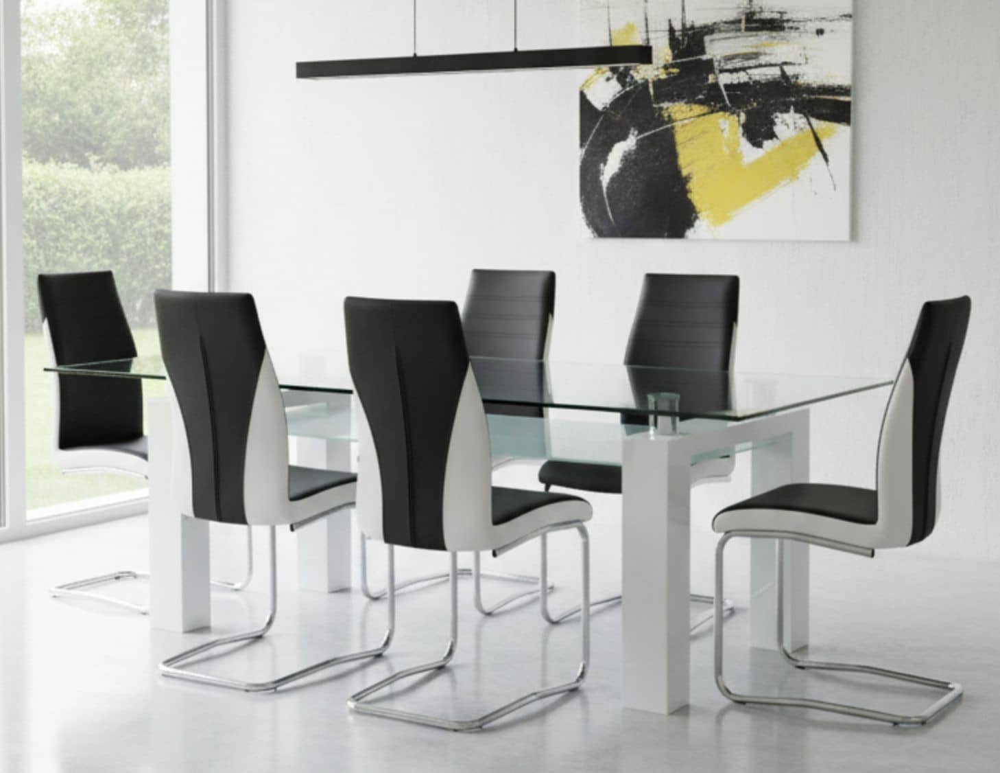 Nano & Dragon Contemporary Dining Set (c) — Dining Table | Trendz Furniture
