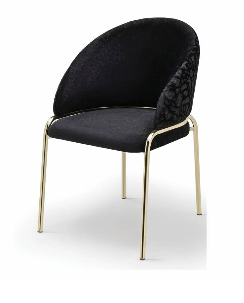 Onyx Gold Legs - Black — Dining Chair | Trendz Furniture