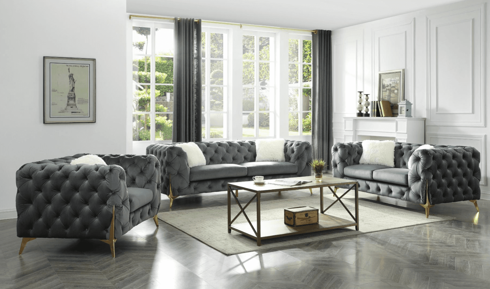 Moderno Velvet Sofa — Sofa | Trendz Furniture