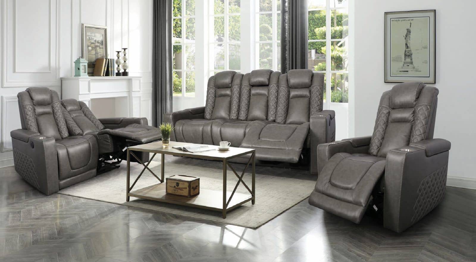 Inox Brown — Recliner Sofa | Trendz Furniture