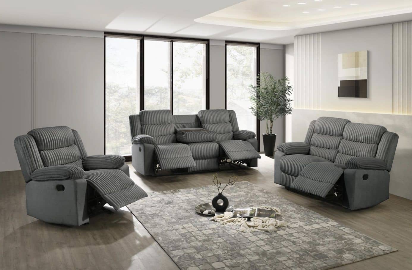 Comfort Grey — Recliner Sofa | Trendz Furniture