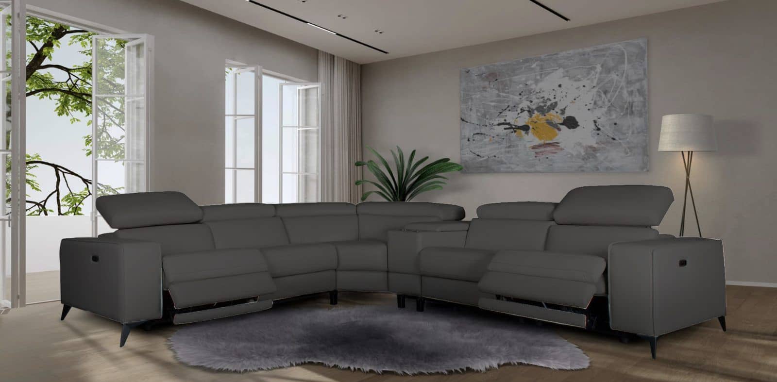 Amiyah Grey — Sectional Sofa | Trendz Furniture