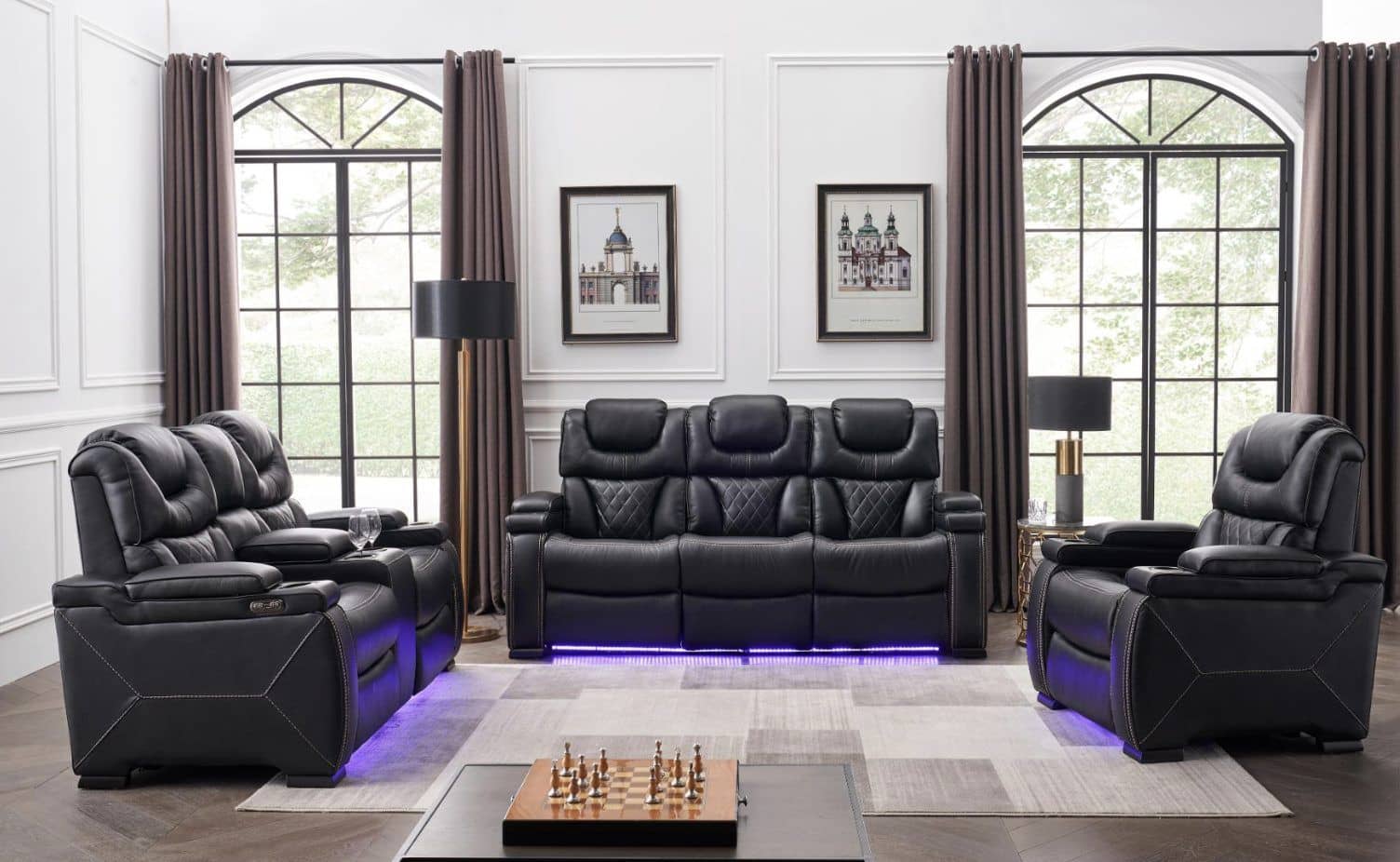 Lexus Black — Recliner Sofa | Trendz Furniture