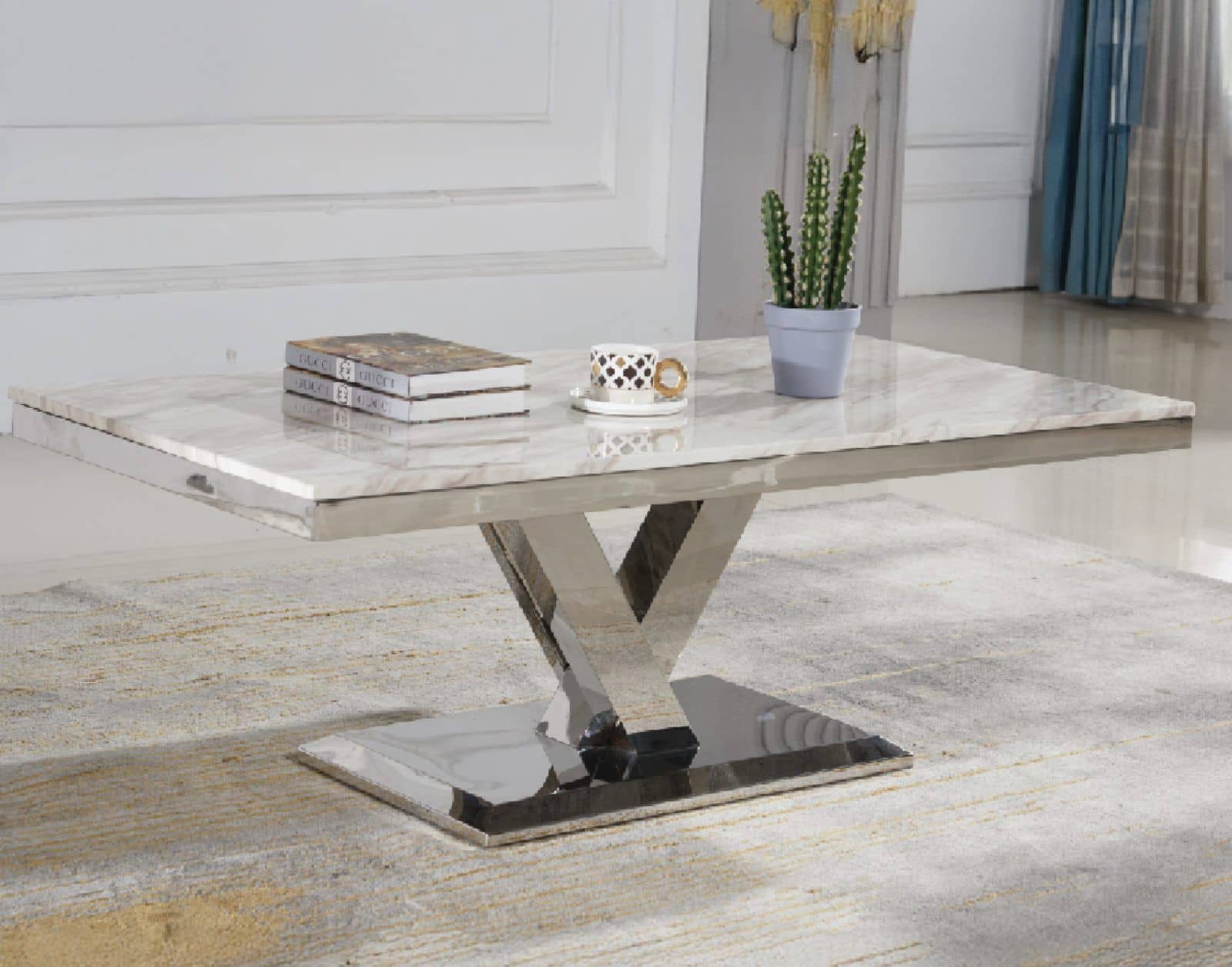 Maya Chrome — Coffee Table | Trendz Furniture