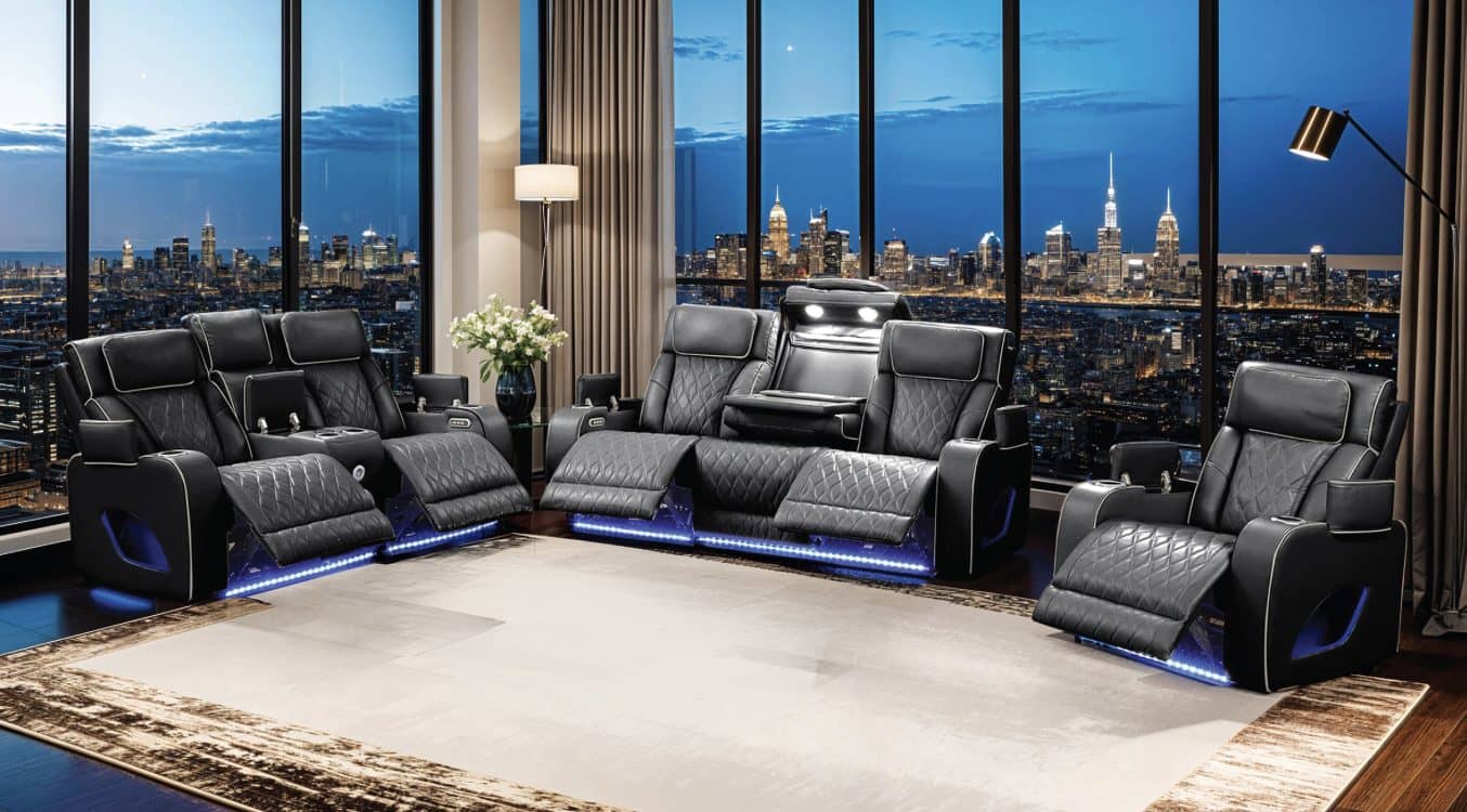 Fortuner Black — Recliner Sofa | Trendz Furniture
