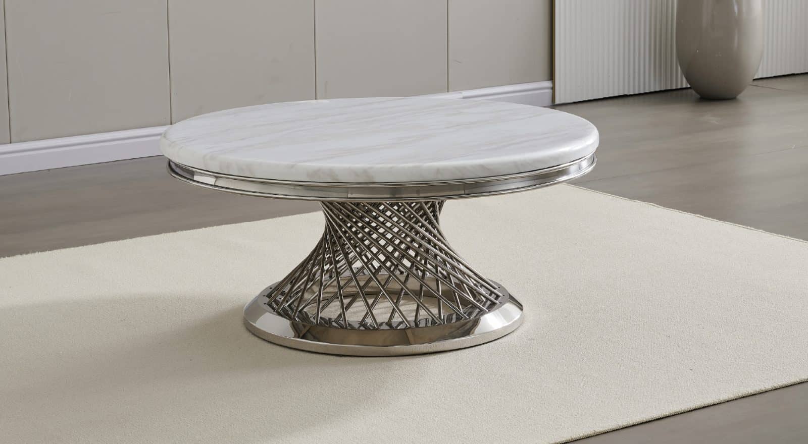 Remi Marble Chrome — Coffee Table | Trendz Furniture