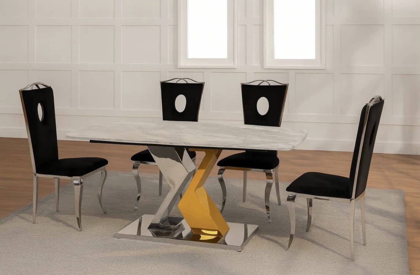 Philip & Bella Modern Luxury Dining Set (c) — Dining Table | Trendz Furniture