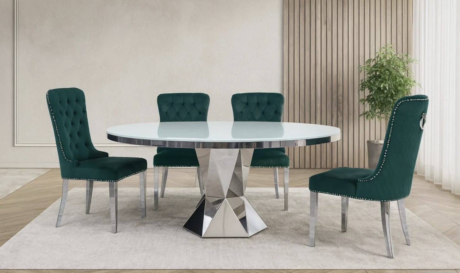 Majestic & Alisha Luxury Dining Set (c) — Dining Table | Trendz Furniture