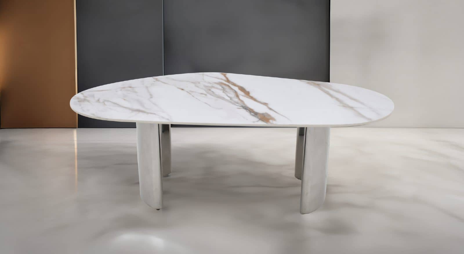 Charlo Marble Chrome — Coffee Table | Trendz Furniture